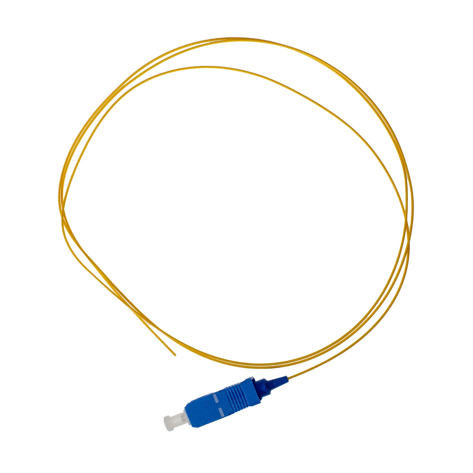 Pigtail SC/UPC SM G657A1 SX 0.9mm OFNR Yellow, tight buffer